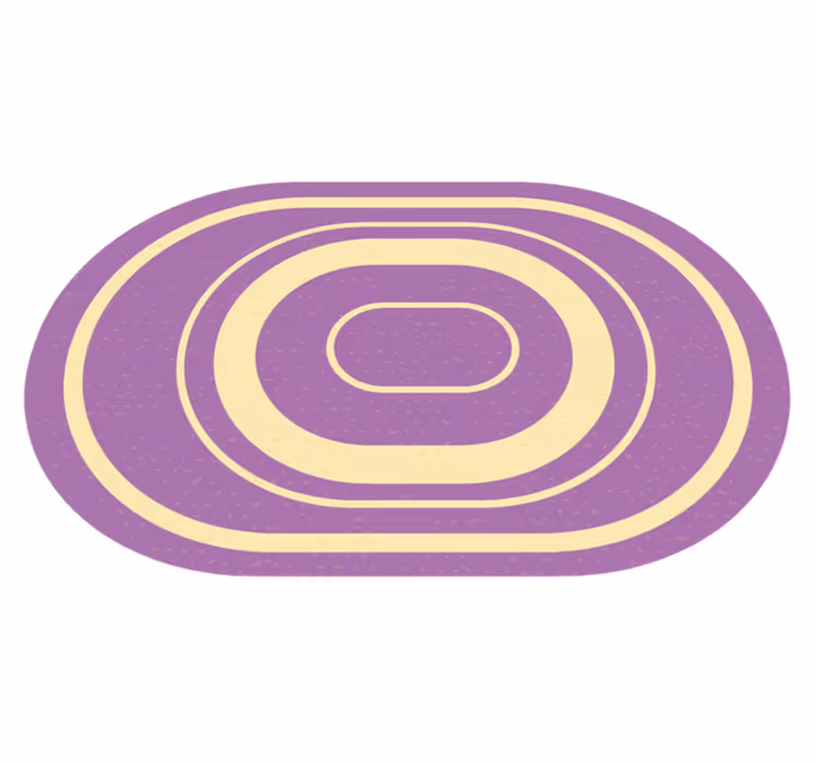Tapis vinyle salle de bain ellipses concentriques - TenStickers