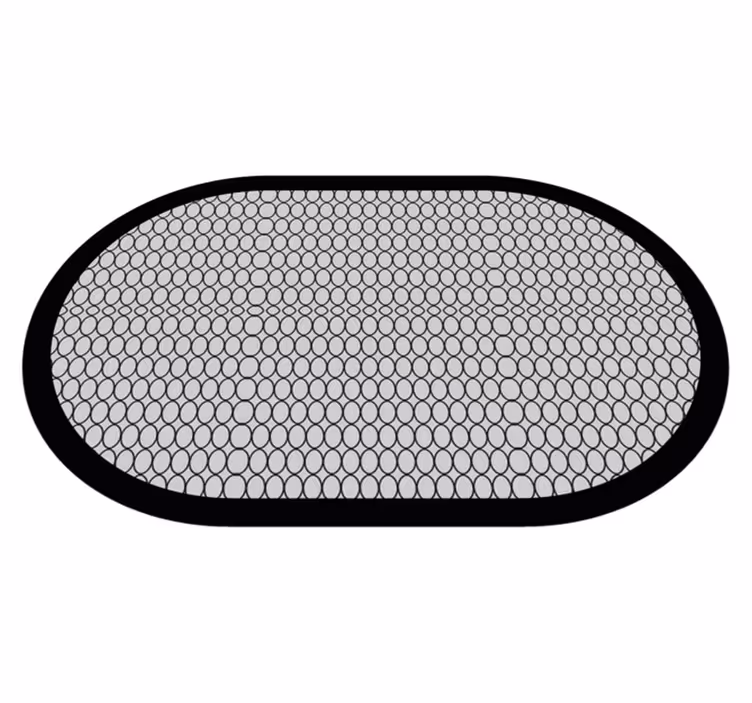 Tapis vinyle salle de bain motif alvéolaire - TenStickers