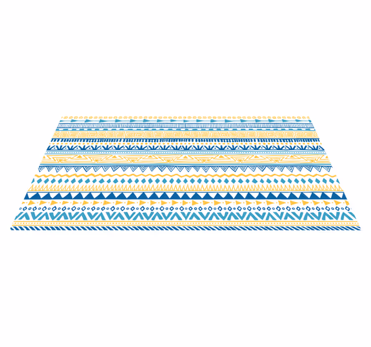 Tapis vinyle rayures motifs à bandes tribales - TenStickers