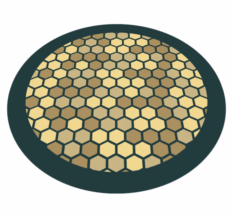 Tapis vinyle géométrique alvéolaire - TenStickers