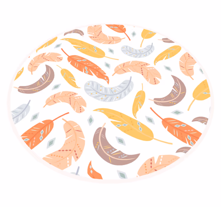 Tapis vinyle fleurs et plantes motif de feuilles botaniques - TenStickers