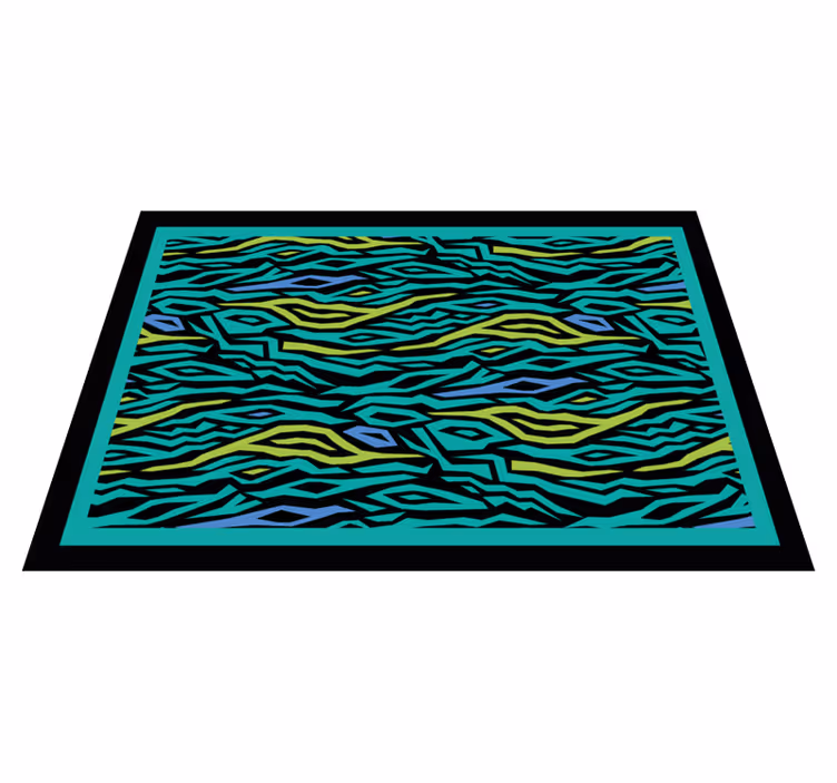 Tapis vinyle animal safari abstrait - TenStickers