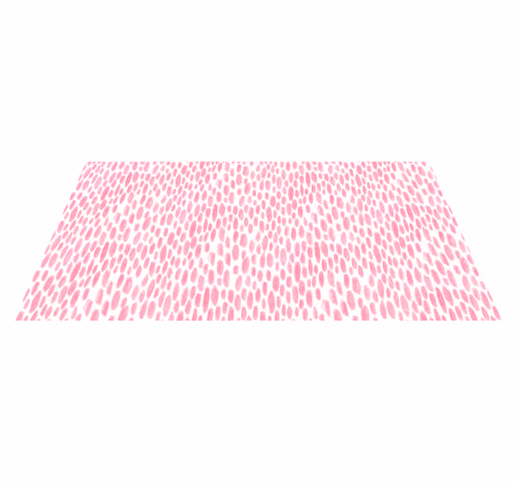 Tapis vinyle ado points d'aquarelle roses - TenStickers