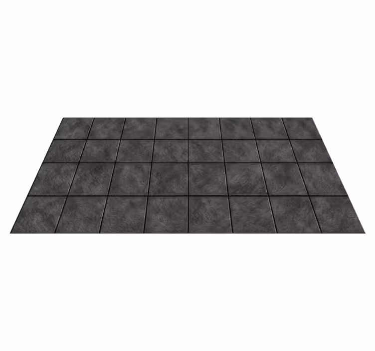 Tapis vinyle moderne Carrelage en pierres noires - TenStickers
