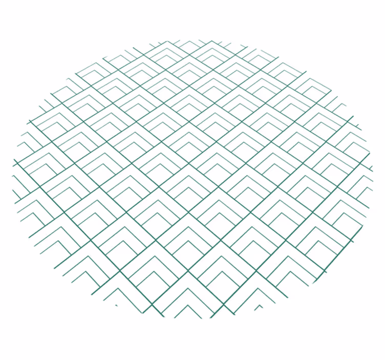 Tapis vinyle géométrique lignes superposées - TenStickers