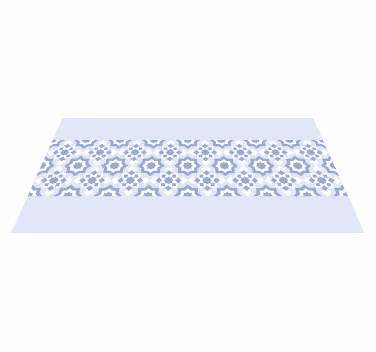 Tapis vinyle cuisine couloir carrelage - TenStickers