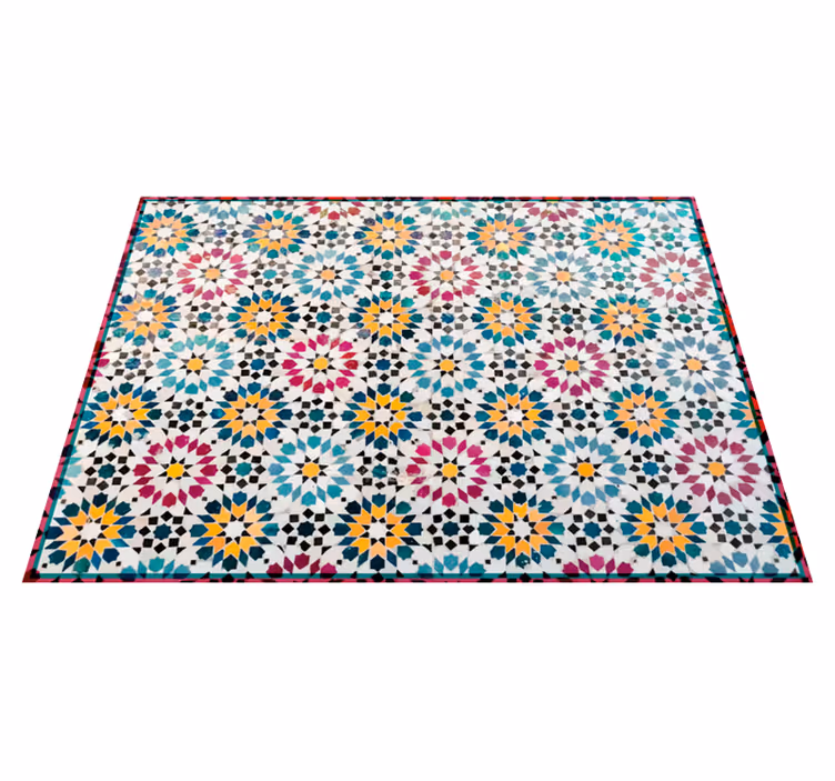 Tapis mosaique vinyle à motifs de mosaïque - TenStickers