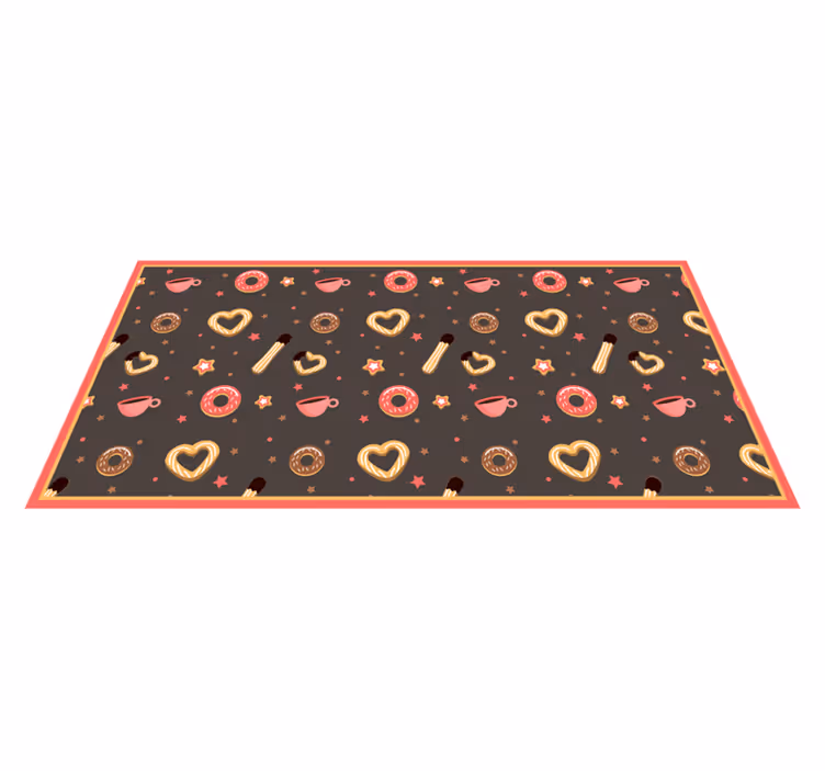 Tapis vinyle événements friandises chéries - TenStickers
