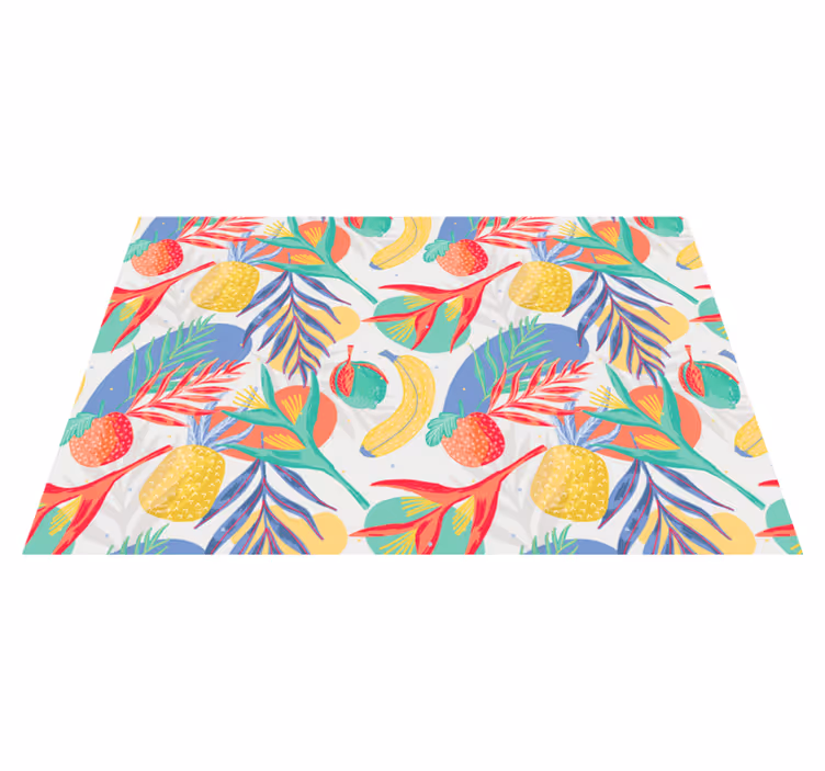 Tapis vinyle cuisine motif coloré de fruits - TenStickers