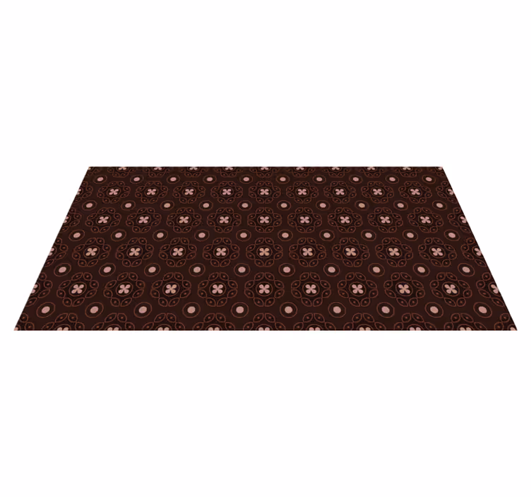Tapis mosaique vinyle motifs circulaires en mosaïque - TenStickers
