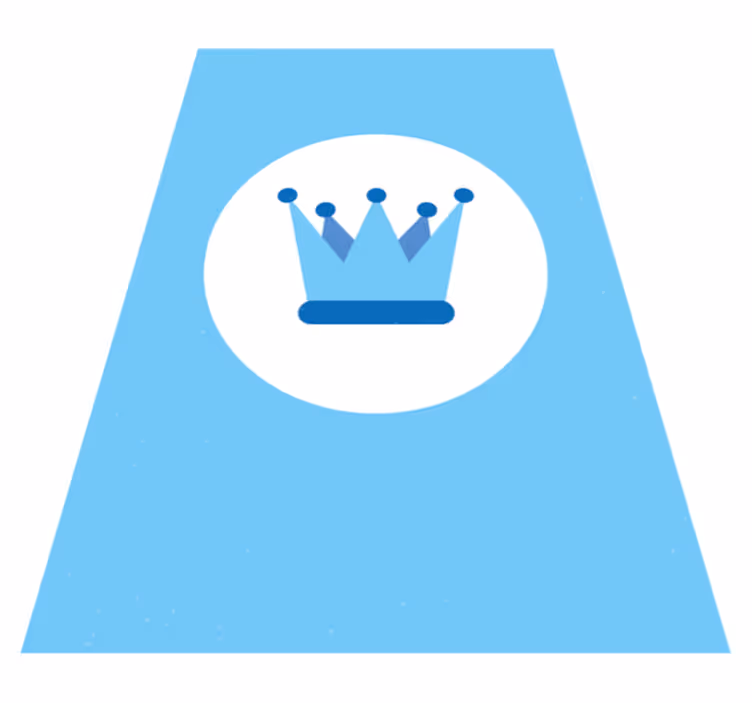Tapis vinyle chambre bébé emblème de la couronne royale - TenStickers