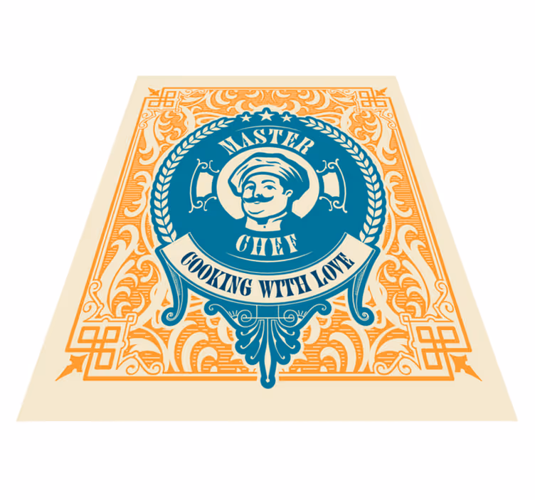 Tapis vinyle citation amour du grand chef - TenStickers