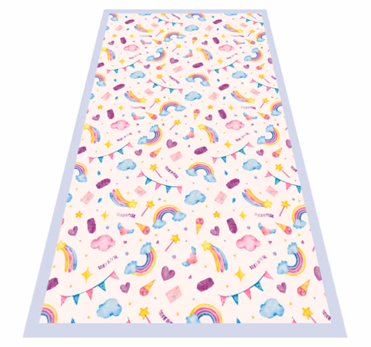 Tapis vinyle pour enfants images fantaisistes de l'enfance - TenStickers