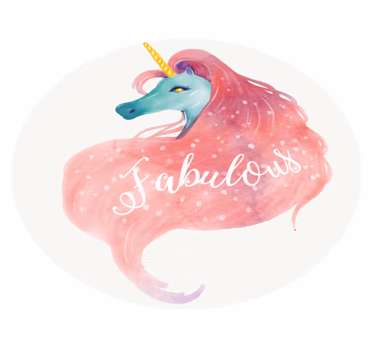 Tapis vinyle chambre bébé licorne fabuleuse - TenStickers