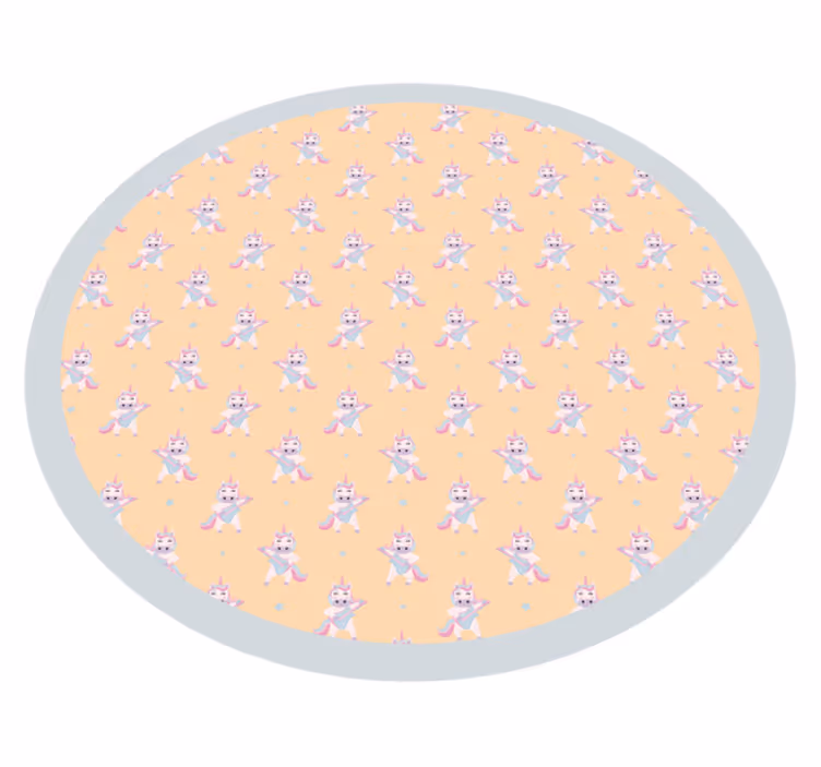 Tapis vinyle chambre bébé cocarde de lapin - TenStickers