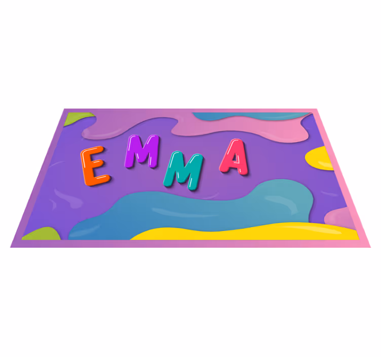 Tapis vinyle personnalisé inscription personnalisée - TenStickers