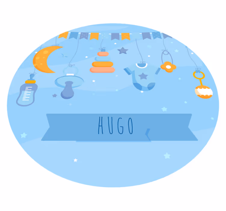 Tapis vinyle chambre bébé décoration personnalisée - TenStickers