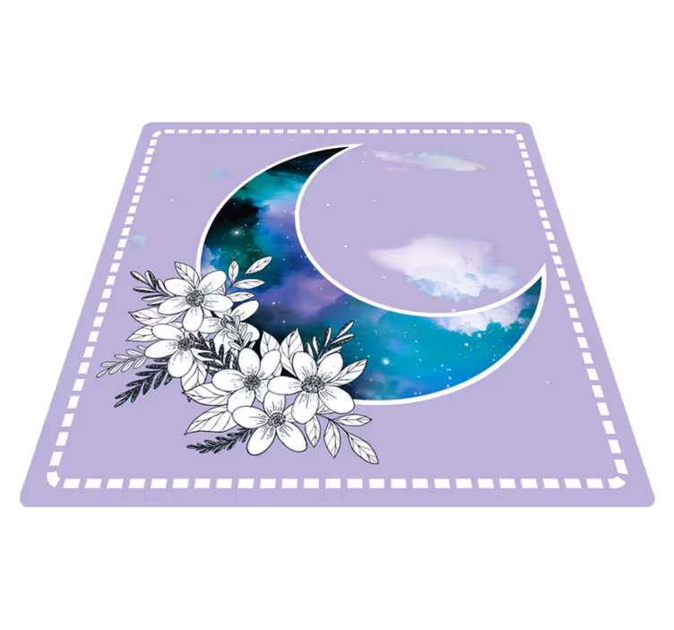 Tapis vinyle fleurs et plantes fleurs célestes - TenStickers