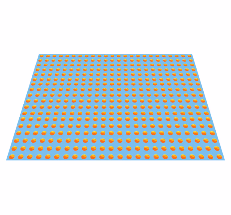 Tapis vinyle imitation parquet motif d'oranges ensoleillées - TenStickers