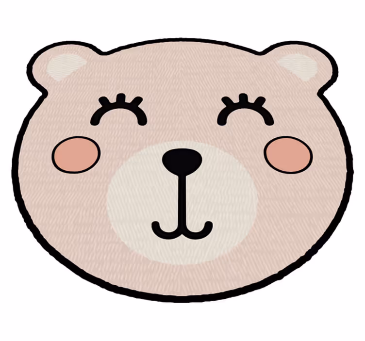 Tapis vinyle pour enfants pièce de personnage d'ours - TenStickers