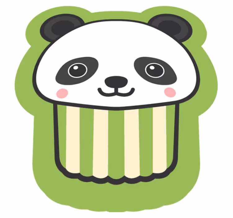 Tapis vinyle chambre bébé conception de petit panda - TenStickers