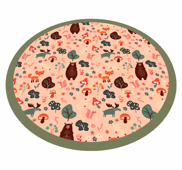 Tapis vinyle autres tapis créatures des bois - TenStickers