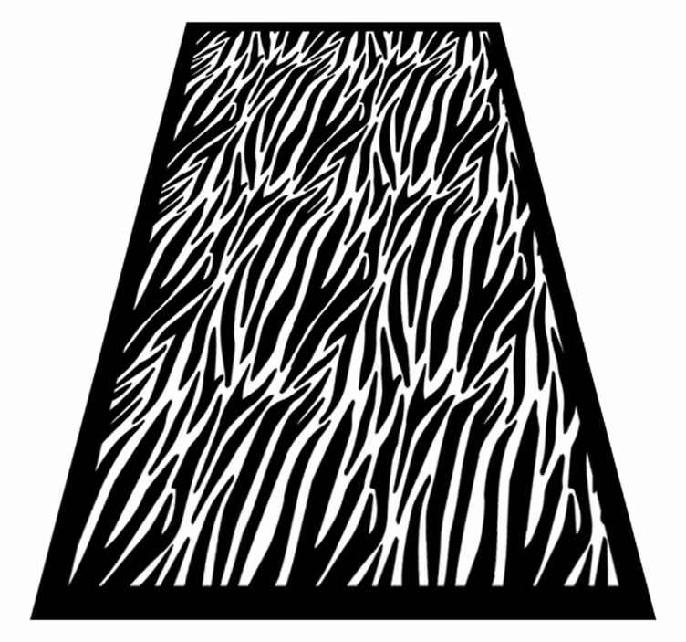 Tapis vinyle animal zèbre - TenStickers