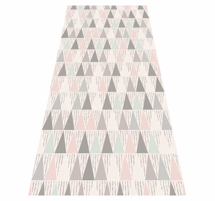 Tapis vinyle géométrique triangulaire - TenStickers