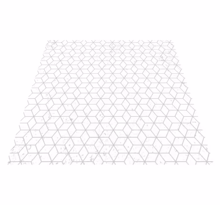 tapis vinyle salon Hexagones nordiques - TenStickers