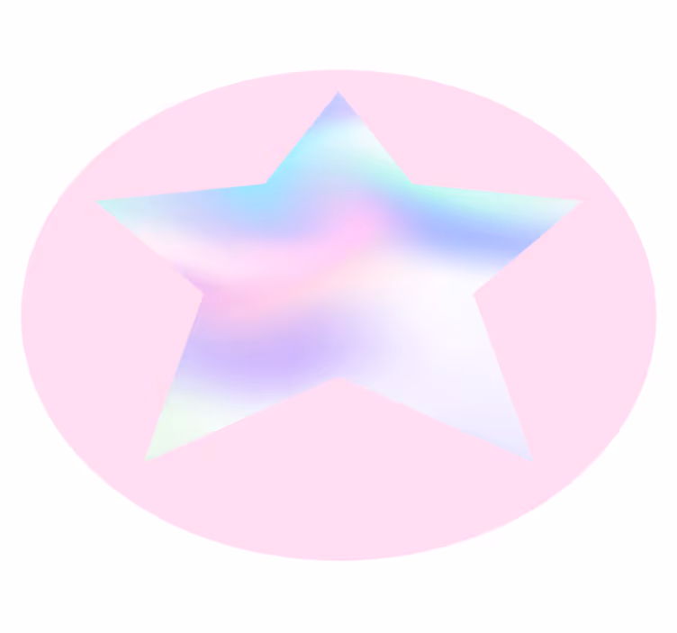 Tapis vinyle étoile dégradé d'étoiles pastel - TenStickers