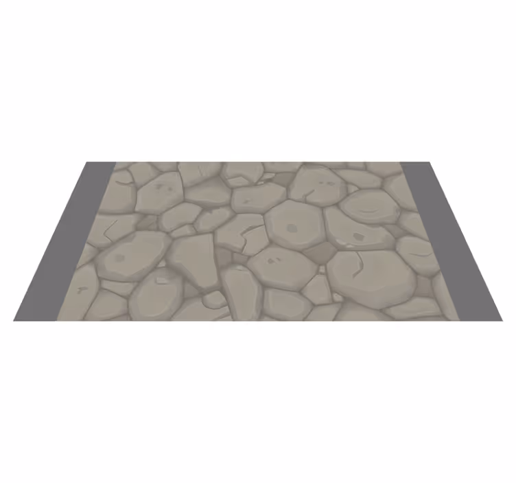 Tapis vinyle pierre chemin de galets - TenStickers