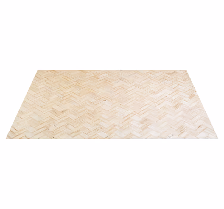 Tapis vinyle texture parquet à chevrons - TenStickers