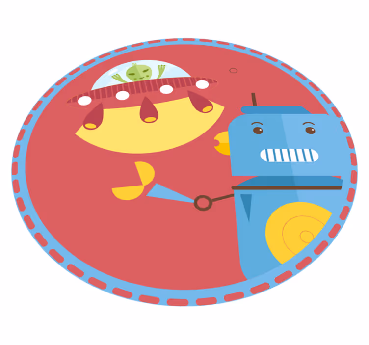 Tapis vinyle pour enfants jeu de robot sous-marin - TenStickers