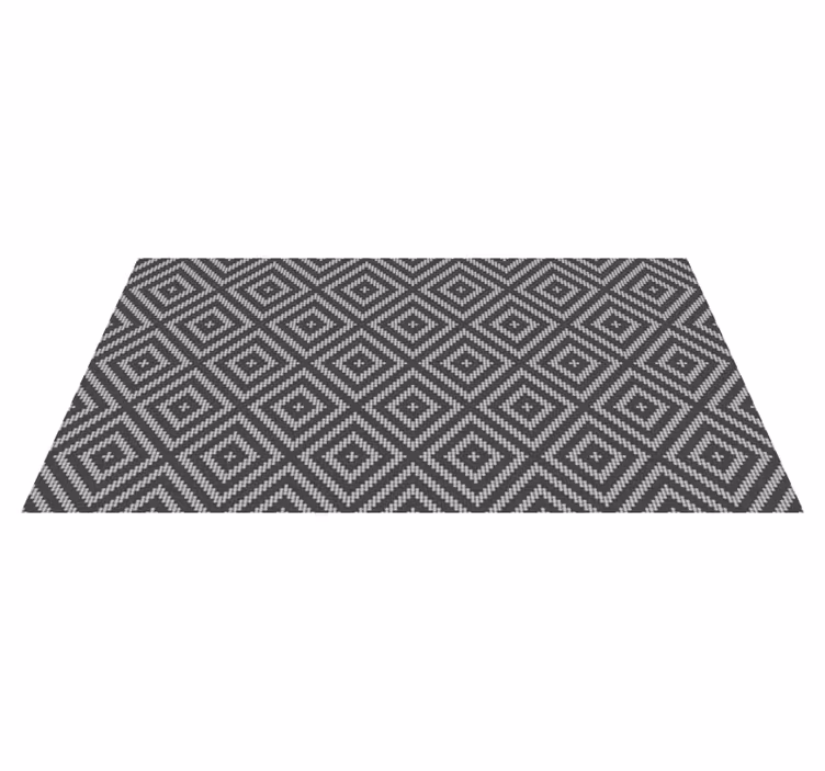 Tapis vinyle carreaux de ciment détail du motif géométrique - TenStickers