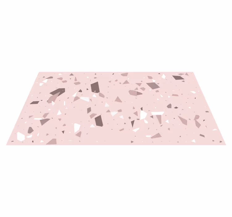 Tapis vinyle géométrique géométrie de Terrazzo - TenStickers