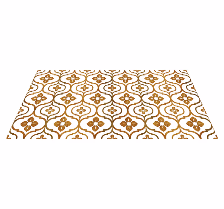 Tapis vinyle carreaux de ciment motif de tuile ornementale - TenStickers