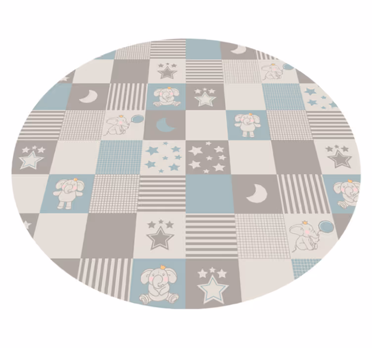 Tapis vinyle autres tapis rondes de crèche ludiques - TenStickers