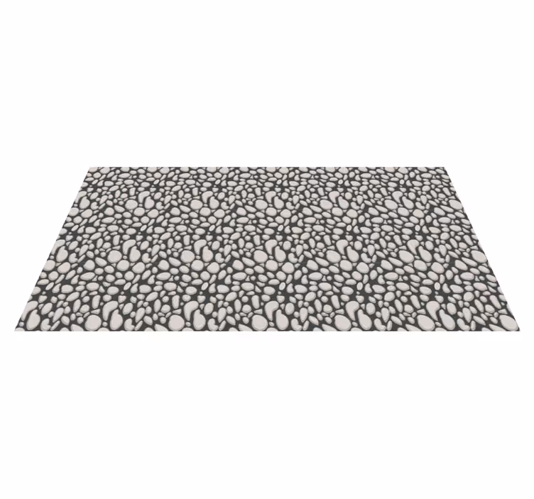 Tapis vinyle texture motif de galets - TenStickers