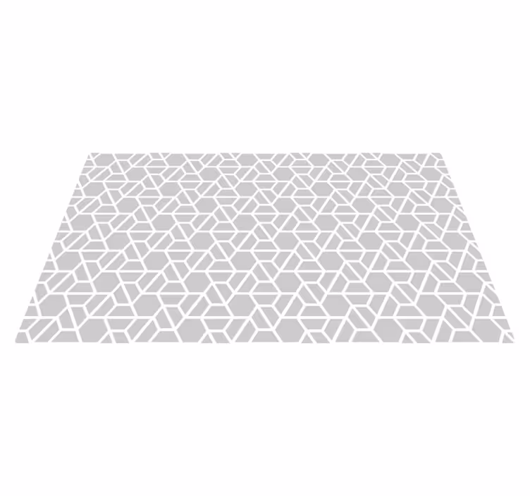 Tapis vinyle géométrique design en treillis - TenStickers