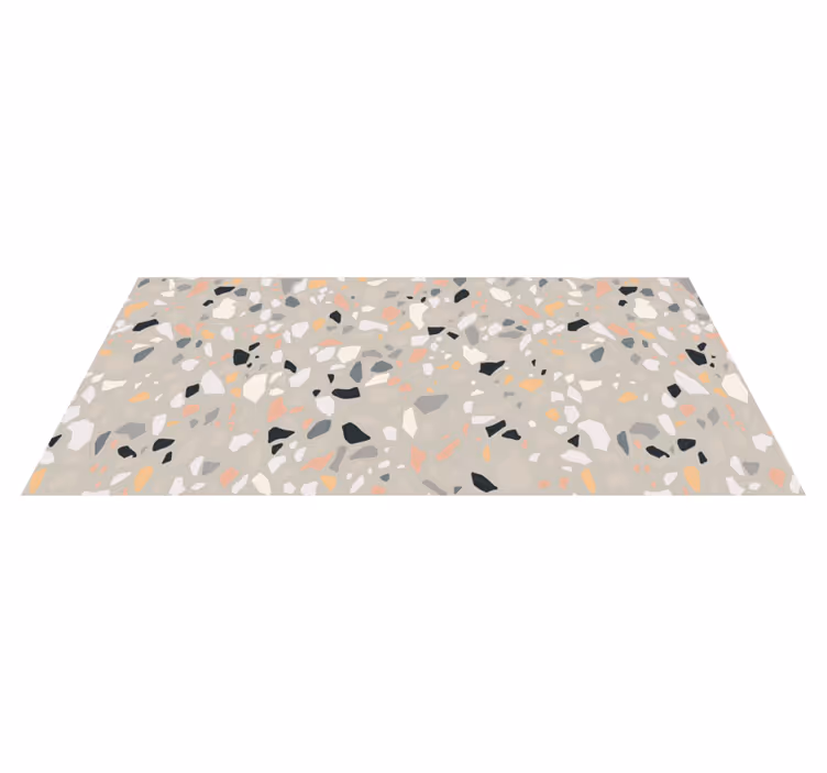 Tapis vinyle texture inspiré du terrazzo - TenStickers