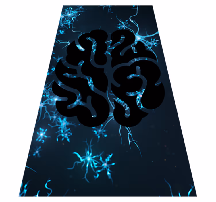 Tapis vinyle texture voies neuronales - TenStickers