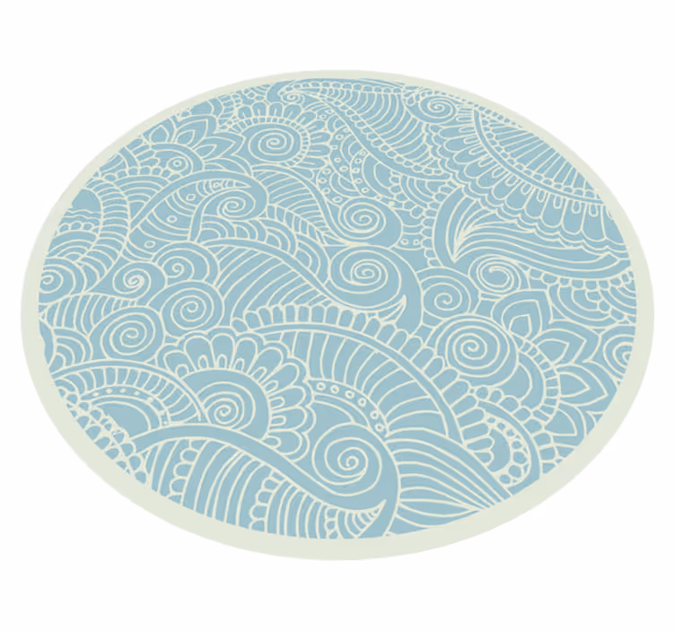 Tapis vinyle mandala tourbillonnant - TenStickers