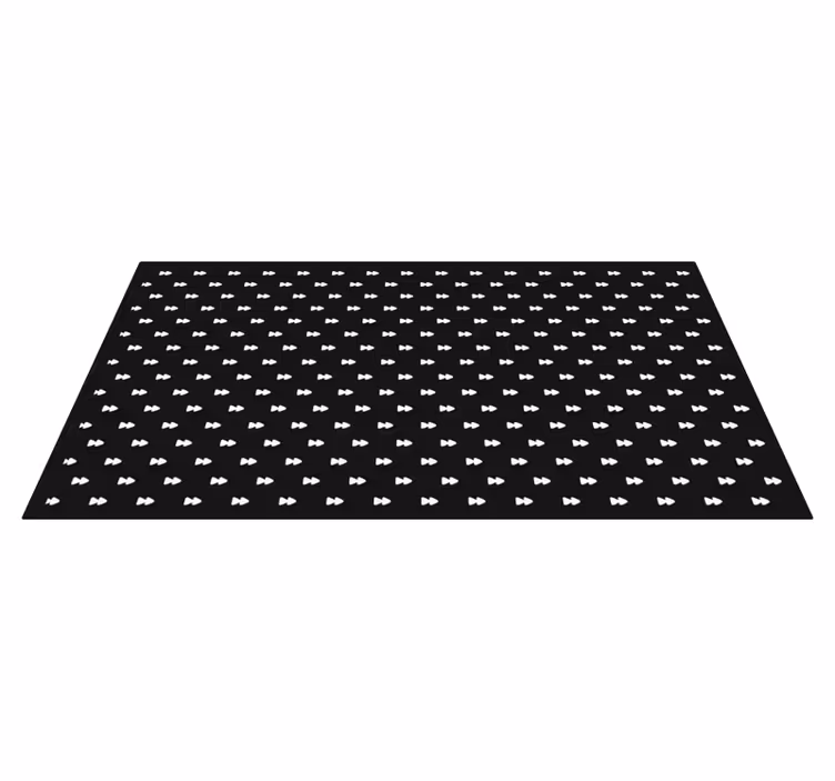 Tapis vinyle rayures noeuds papillon monochromes - TenStickers