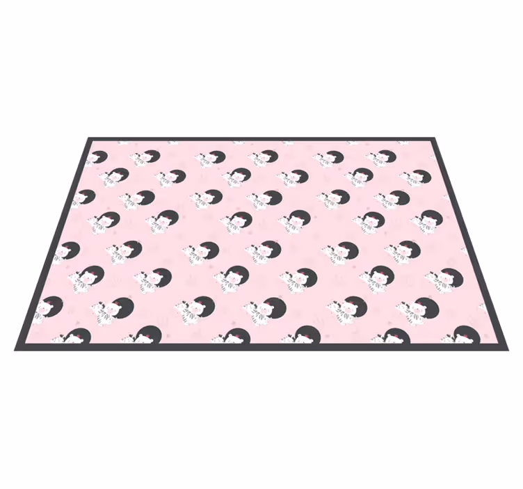 Tapis vinyle pour enfants graphique de ballerine ludique - TenStickers