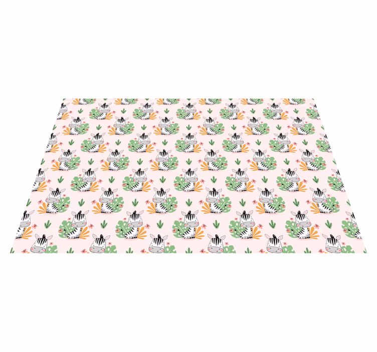 Tapis vinyle autres tapis motif de jungle zébrée - TenStickers