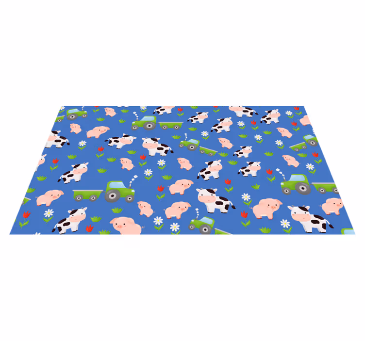 Tapis vinyle autres tapis basse-cour ludique - TenStickers
