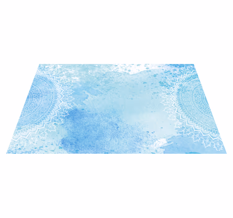 Tapis vinyle mandala Éclaboussure mandala - TenStickers