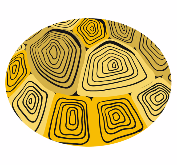Tapis vinyle géométrique abstraction concentrique - TenStickers