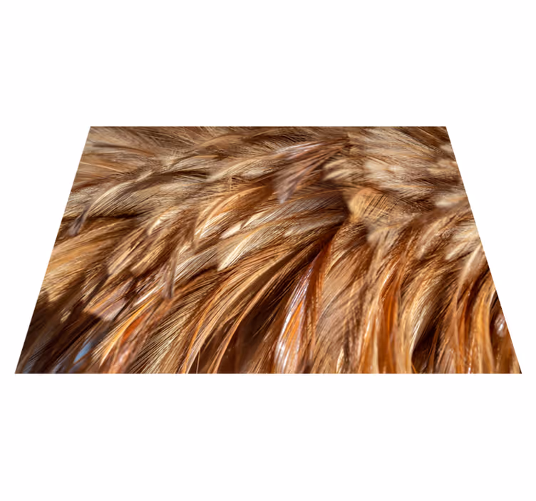 Tapis vinyle animal fourrure tourbillonnante - TenStickers