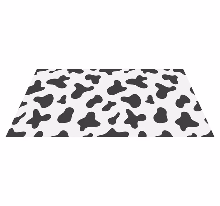 Tapis vinyle animal motif peau de vache - TenStickers